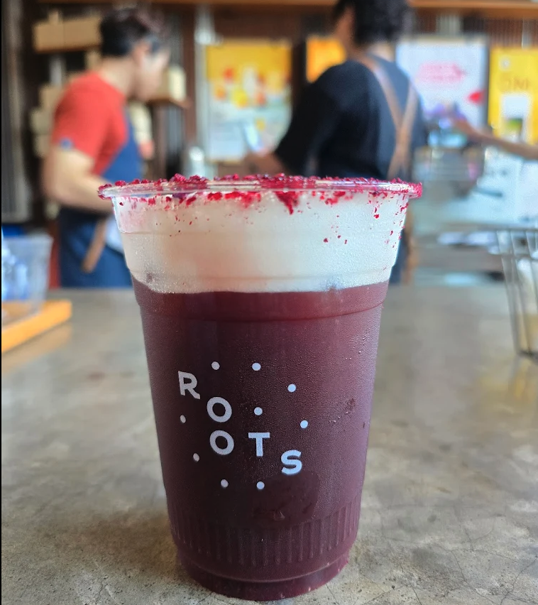 Roots Coffee drink and cafe detail